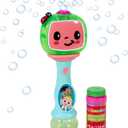 Little Kids Cocomelon Light and Sound Musical Bubble Wand, Includes Bubble Solution
