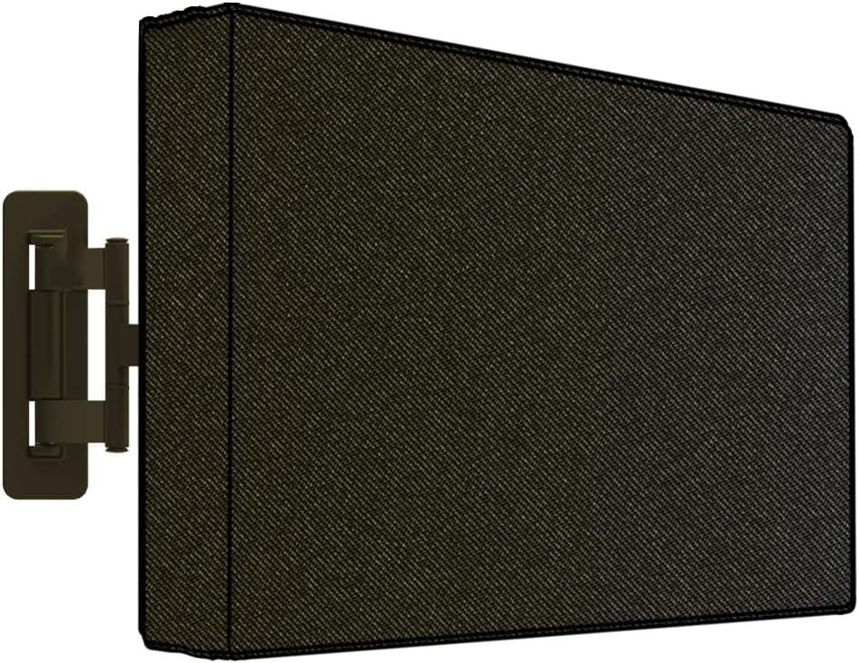 MENKOW Outdoor Waterproof TV Cover for 50-55 inch Flat Screen TV, 600D Heavy Duty Screen Protector, Size 47.5''W x 30''H x 5.5''D (50-55 inches)