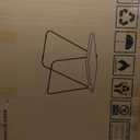 Clear Acrylic Small Folding Table, Acrylic Folding TV Tray Table, No Assembly Required Tiny Desk for Home Office Side Table Computer Desk for Small Spaces, Tawny