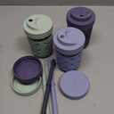 Elk and Friends Kids + Toddler Glass Cups | The Original 8oz Glass Mason Jar with Sleeves + Lids | Silicone Straws + Stopper | Smoothie Cup | Food Storage | Spill Resistant | Dishwasher Safe | 3 Pack