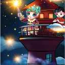 SANRIO Hello Kitty Beach Towel Set - Bundle with Microfiber Pool Towel, Stickers, More | Hello Kitty Beach Set (Blue)