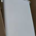Rubbermaid Small Kitchen Bathroom Trash Can, 9 Gallons, White, Waste Basket for Under Counter/Kitchen/Office/Bedroom/Bathroom