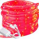 Waterproof LED Rope Lights, Connectable & Flexible with 8 Modes, Outdoor Lighting for Deck, Garden, Pool, Patio & Christmas Decor (20ft)