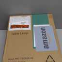 OYEARS Farmhouse Table Lamps Set of 2 for Living Room Bedroom Bedside Tree Lamp Nightstand End Table 25" Lamps Vintage Natural Style (Grey and White)