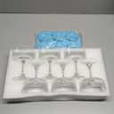 KMIGRUAN 11oz Large Vintage Coupe Glasses Set of 6, Ribbed Cocktail Glasses, Classic Espresso Martini Glasses, Margarita and Champagne Glasses for Bar, Wine, Dessert, Cocktail Glassware Gift Set