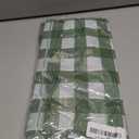 4 Pack Sage Green Checkered Tablecloths, 54×108 Inches Rectangle Plastic Gingham Table Covers, Waterproof Disposable Table Cloths for St Patricks Day, Picnic, Party Decorations