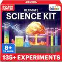 Doctor Jupiter Ultimate Science Kit, Chemistry Set for Kids Ages 8-9-10-11-12-13-14 | Birthday Gift Ideas for Boys & Girls 8+ Years Old | STEM Toy with 135+ Experiments | Learning & Educational Kits