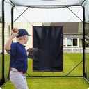 Gagalileo Batting Cage Backstop: Heavy-Duty Padding Vinyl Target with Strike Zone for Baseball & Softball Net Protector for Backyard & Training Facility