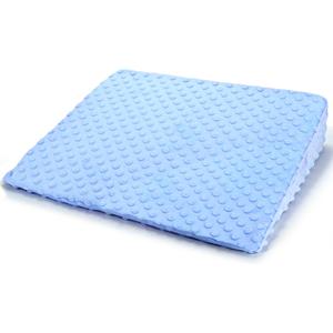 Wedge Pillow for Kids,Memory Foam for Back,Legs & Knees, Relaxation and Comfort, Soft and Breathable, Dot Texture Pillow for Reading Watching TV Gaming Sleeping, Fit for Sofa Floor Room (Blue)