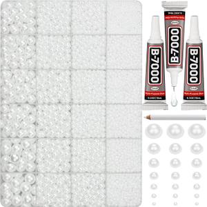 33000Pcs Red Rhinestones for Bedazzling, Bedazzler Kit with Flatback Craft Rhinestones Light Siam Bulk and B7000 Glue, 2,3,4,5,6mm Resin Flat Back Crystals for Craftings, Crafts, Clothes, Shoes, Nails