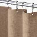 Awellife Shower Curtain Boho Stall Farmhouse Shower Curtains for Bathroom Natural Cloth Cotton Fabric Liner 72" L x 36" W (Small Stall 36"W x 72"L)
