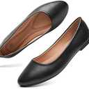 Hash Bubbie Women's Flats Shoes Ballet Flats Dress Shoes Comfortable PU Leather Slip on Shoes for Women Size 11