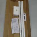 Curtain Rods No Drilling for Windows 30 to 45 Inches,5/8 Inch Diameter No Drill Small Curtain Rod Set with 3M Adhesive Brackets,Not Suitable for Painted Walls, White