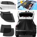 Yahenda SUV Tailgate & Window Mosquito Net Set  6-piece Car Camping Sunshade for Outdoor Travel, Quick Install, Breathable & Durable(X-Large)