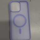 SUPFINE Magnetic for iPhone 16 Pro Max Case (Compatible with MagSafe) (Military Grade Drop Protection) Slim Translucent Matte Shockproof Phone Cover,Blue Purple