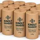 Premium 100% White Bamboo Paper Towels, Large Size Sheets, 12 Rolls
