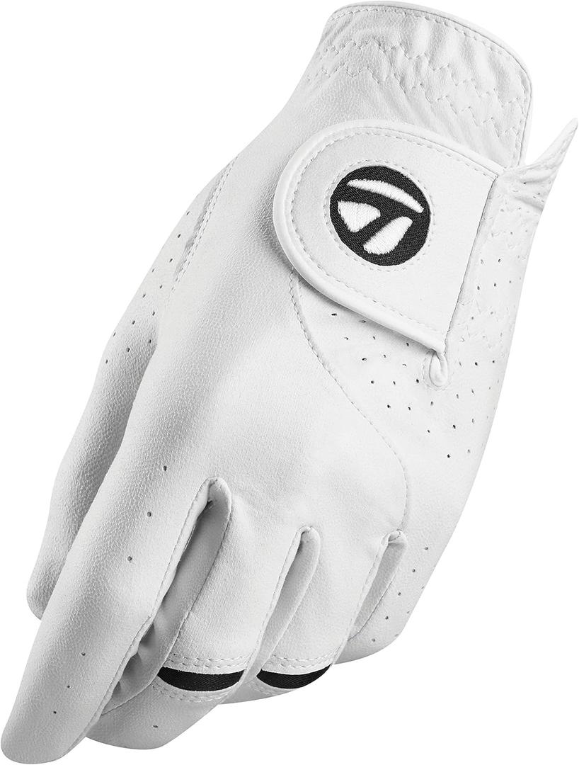 TaylorMade Men's Stratus Tech Golf Glove (Medium Large, White)