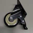 TABKEER 3 Inch Industrial Heavy Duty Swivel Caster Wheels with Brake, Set of 4 Safety Locking Casters, Load 1600lbs, Premium Polyurethane Wheels for Table, Trailer, Saw Table, Stage Toolbox, Bed, Corn Board