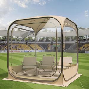 EAST OAK Weather Pod for Sport Events, Fishing & Outdoors | Pop Up Bubble Tent Instant Sun & Rain Shelter | No Condensation, Spacious Interior, Ultra Visibility | All Weather Protection | 2-3 Persons (60"L*60"W*76.8"H) EAST OAK Weather Pod for Sport Events, Fishing & Outdoors | Pop Up Bubble Tent Instant Sun & Rain Shelter | No Condensation, Spacious Interior, Ultra Visibility | All Weather Protection | 2-3 Persons (60"L*60"W*76.8"H)