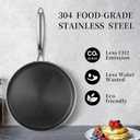 Innerwell Nonstick Crepe Pan 12 inch Stainless Steel Crepe Pan Honeycomb Coating Flat Skillet Tawa Dosa Tortilla Pan,Omelet Pan with All Stove Tops Available, Induction Compatible