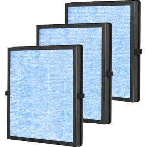 3 Pack MK04 Air Filter H13 Ture Filters Replacement for AROEVE MK04 MG04JH Air Purifier 3 Stages H13 Ture HEPA Filter Replacement Filter Compare to Part # MK04LX (Blue)