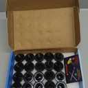 Set of 24, 14x1.5 Wheel Lug Nut Black 1.5 Inch Compatible with OEM Factory Silverado Tahoe Suburban Colorado Wheel