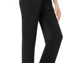 ASIMOON Womens Yoga Sweatpants with Pockets Comfy Stretch Wide Leg Casual Lounge Workout Pants for Ladies (Large)