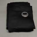 EEATUZTL 10x12FT Tarps Heavy Duty Waterproof, Large Heavy Duty Tarps with Grommets Reinforced Edges, UV Resistant, Tear&Fade Resistant, 16 Mil Cover for Camping Patio Roof Boat Outdoor, Black