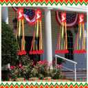 4 Pack 24 Inch Sunday Windsocks Pentecost Decorations Come Holy Spirit Christian Religious Holiday Party Decorations Heavy Duty Ripstop Red Windsocks for Church Garden Lawn Outdoor Indoor Decor