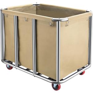 Commercial Laundry Cart with Wheels,400L for Home,Hotel(Beige)
440 lbs Large Industrial Laundry Cart,Rolling Laundry Cart with Sturdy Stainless Steel Frame and Oxford Bag for Hospital