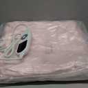 MAXEVE Heated Blanket Electric Throw 50"x60" Faux Rabbit Fur Blankets with 6 Heating Sets & 12 Hours Auto Off, Warm Gifts for Grandma Wife, ETL Certification (Pink)