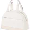 Lunch Box for Women, Leakproof Insulated Lunch Bag, Cute Lunch Box, Lunch Tote Bag with Large Capacity, Lunch Container for Work/Office/School (M-Beige)