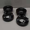 5x4.5 Wheel Spacers 1.5" Fit for Ford Mustang Ranger Explorer Jeep Wrangler Liberty Cherokee KJ TJ YJ XJ 5x114.3 Wheel Adapters 1.5 Inch 82.5mm Hub Bore 1/2x20 Studs, Black, 4PCS Hubcentric Adapters