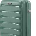 20 inch carry on luggage 22x14x9 Airline Approved, Green