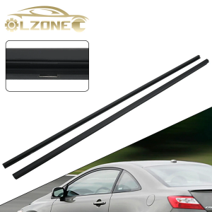 2PCS For 2006-2011 Honda Civic coupe (2Dr) Left & Right Side Door Belt Molding