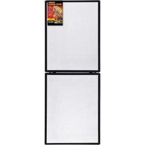 Exo Terra Hinged Terrarium Screen Cover, 60 Breeder/75 Gallon  Easy Access, 18.75x 48.75 Full Open, Durable UV Ventilation (Large)