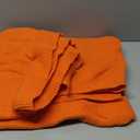 TREELY Soft Knit Throw Blanket for Couch Sofa or Bed Throw Size,100% Cotton Warm Cozy Decorative Knitted Throws Blanket for All Seasons (50"x60", Orange)