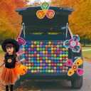 3 x Halloween Trunk or Treat Car Decoration Kit, SUV Archway Garage Decor, Outdoor Entrance Window Decorations (Mind)