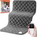 Extra Large Heating Pad for Back,32"x20" Electric Heating Pad for Neck,Shoulder,Leg,Knee&Menstrual Cramp Pain Relief,6 Heat Settings&10 Auto-Off Timers,Machine Washable,Gifts for Lover (Gray)