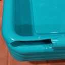 Storex(62522U05C) Letter Size Flat Storage Tray – Organizer Bin for Classroom, Office and Home, Teal, 5-Pack ,10 x 13 x 3 Inches