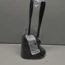 MR.SIGA Toilet Plunger and Bowl Brush Combo for Bathroom Cleaning, Black, 1 Set (One Size)