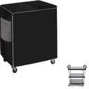 MOLLYAIR Mobile Trolley Cover, Foldable Service Trolley Cover, Suitable Size 32" L x 18" W x37 H, with Intimate Storage Pocket