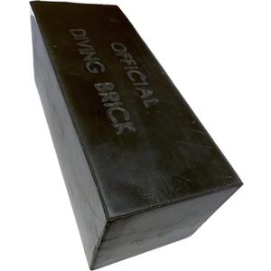 Kemp USA Official 10 LB Rubber Diving Brick Swim Training Rescue Weight Block Lifeguard Diving Retrieval Training Equipment Durable