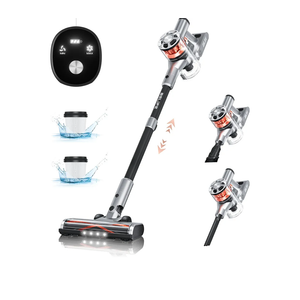 Belife S10 Cordless Vacuum Cleaner, Stick Vacuum Cleaners for Home Carpet and Hardwood Floor, Household Wireless Vacuum for Pet Hair, 28Kpa Powerful Digital Motor, Up to 40Min Runtime(Silver White)