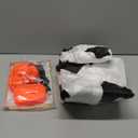 Arokibui Inflatable Cow Costume Blow up Costume for Cosplay Party Festival Halloween Parade Carnival Suit Jumpsuit (Small (110cm-135cm), White)