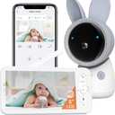 ARENTI Upgraded Baby Monitor, 4MP 2.4G&5G WiFi Baby Camera Monitor, Infrared Night Vision, Night Light, 2-Way Audio, Cry&Motion Detection, Temp&Humidity Sensor, App Control