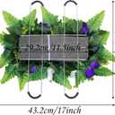 Artificial Headstone Flower Saddle, Silk Cemetery Flowers Saddles, Artificial Rose Bouquet Grave Memorial Flowers with Headstone Flower Saddle for Graveyard Headstones Decoration (Purple)