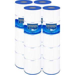 Cryspool® 07079 Filter Compatible with Jandy CL340, CV340, PJAN85, R0554500, C-7459, FC-0800, A0557900, 4×85 Sq. Ft Pool Filter Cartridge, 4 Pack