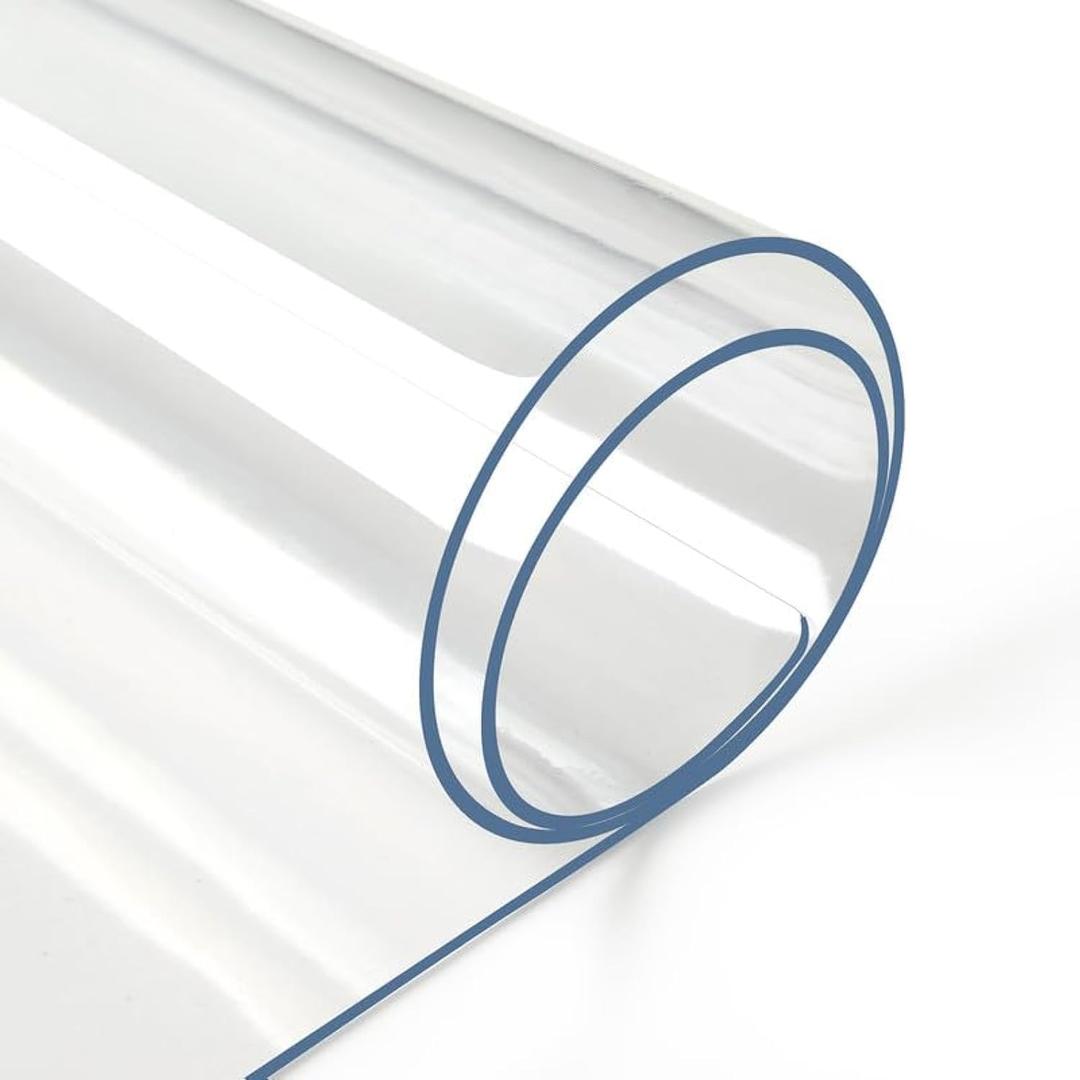 Deep Dream 2.0mm Clear Desk Cover Protector, 4096 Inch, Mat for Dining Room Table, Rectangle Tablecloth
