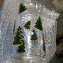 FillTouch 4 Pcs Christmas Color Changing Cup 16 oz Christmas Color Changing Glass Cup with Lids and Straws Cute Reusable Travel Tumbler Iced Coffee Mug for Xmas Party Gift